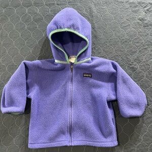 Unisex Patagonia Purple Fleece Hoody 2T
